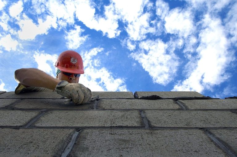Hardhat Clouds Construction Sky Brick Layer Man